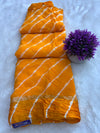 Pure Jaipuri Viscose Georgette Leheriya Saree