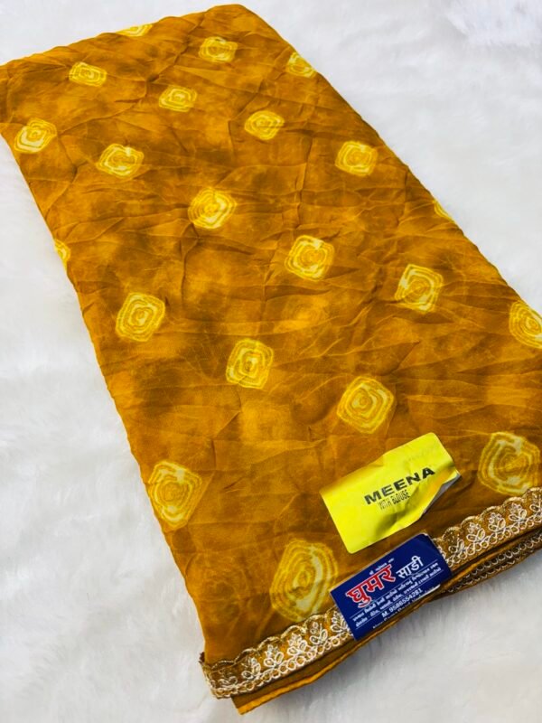 Aliya Bandhani Georgette Saree 105 - Image 4