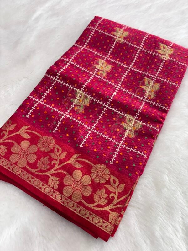 Bandhani Kotta Doria Saree Trand By Ghoomar 2025 - Image 3
