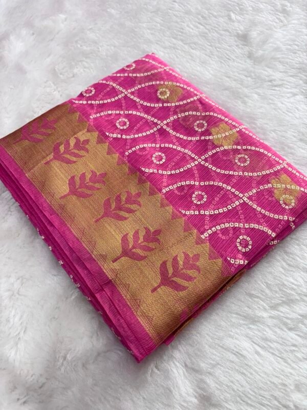 Bandhani Kotta Doria Saree Trand By Ghoomar 2025 - Image 3